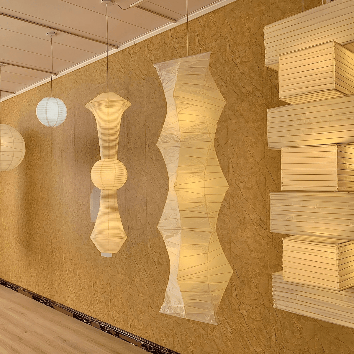 Piaeenne moderne hanglamp van papier