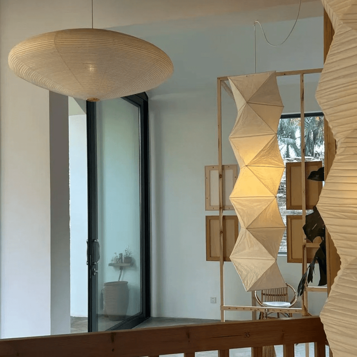 Jirso Minimalistische hanglamp van papier