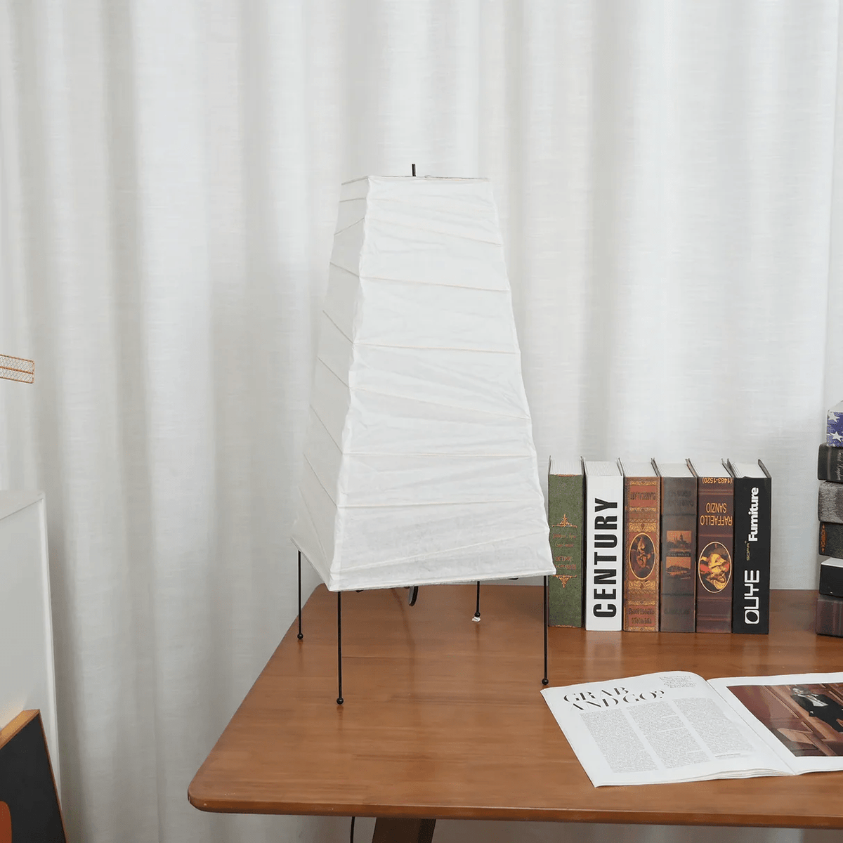 Piaaraya Minimalistische tafellamp van rijstpapier