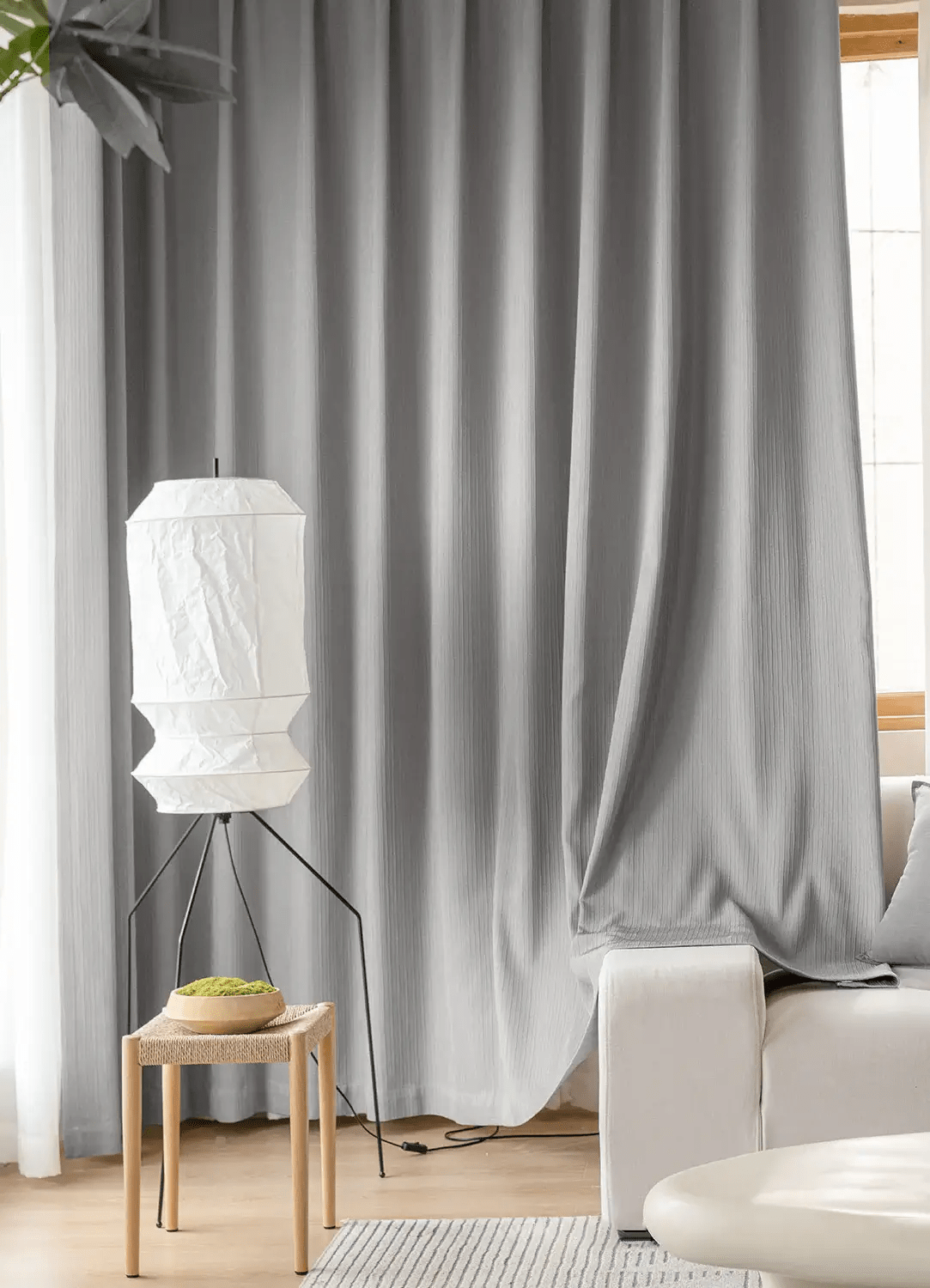 Nivorena Moderne vloerlamp met rijstpapier