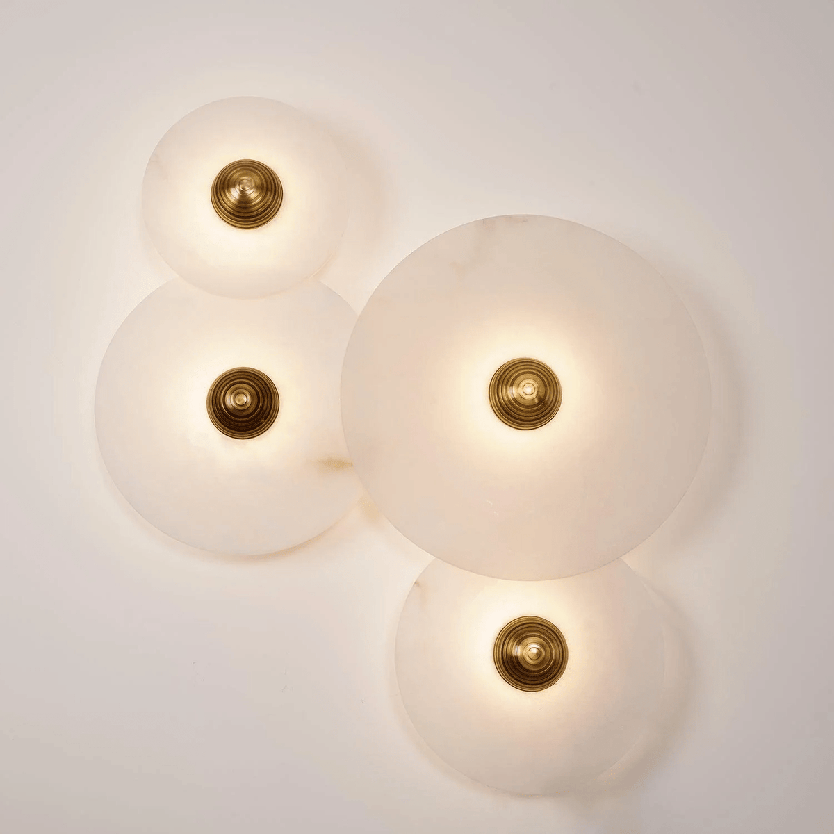 Albireria Minimalistische plafondlamp van albast