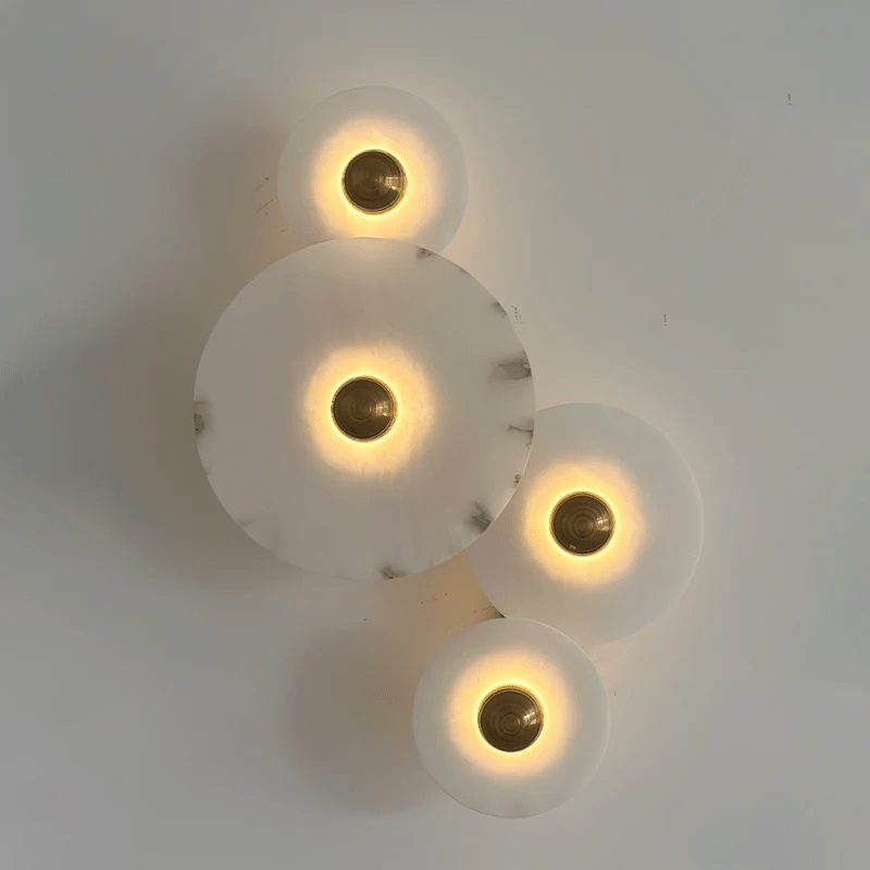 Albireria Minimalistische plafondlamp van albast