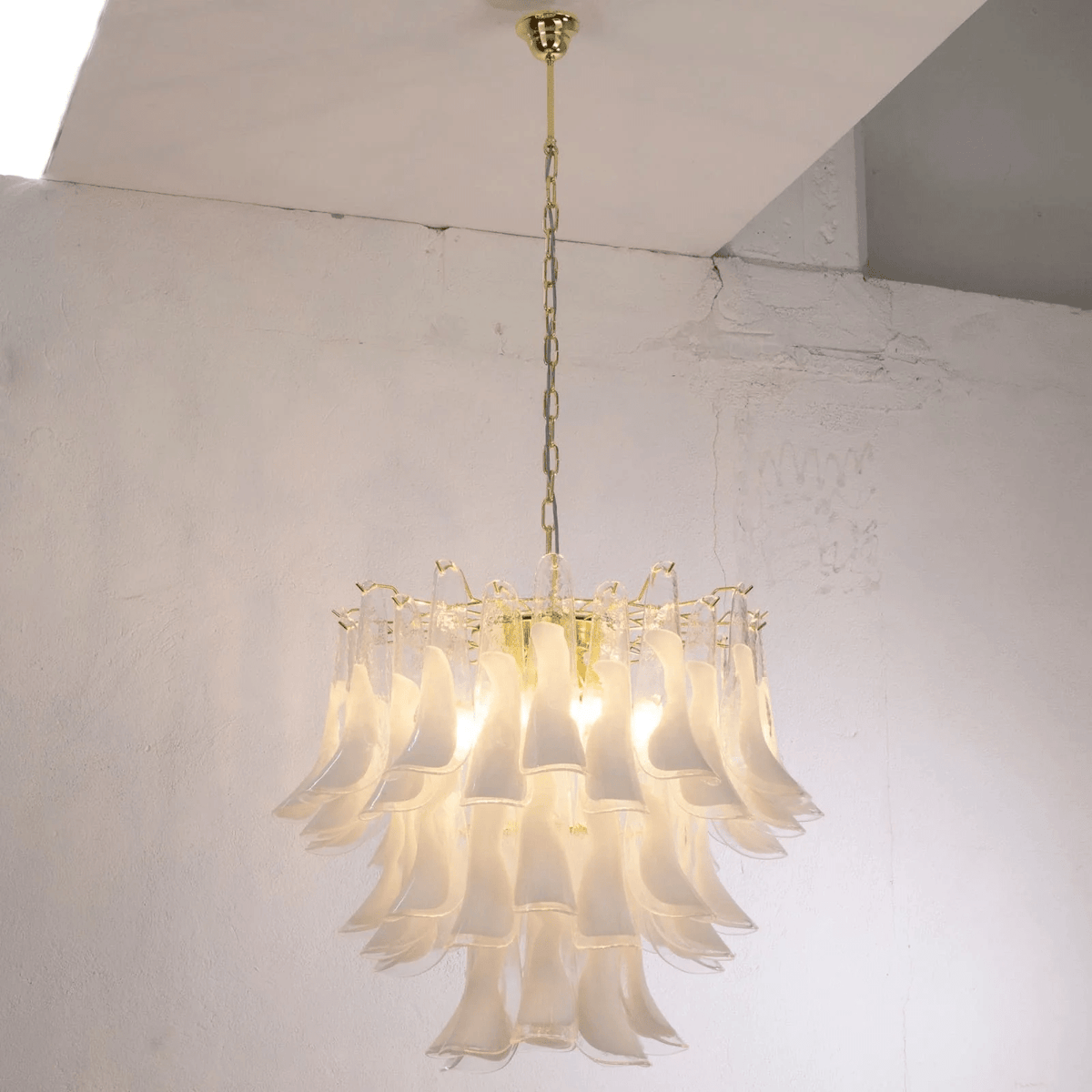 Eiroeon Kroonluchter Murano glas Gelaagd Italiaans