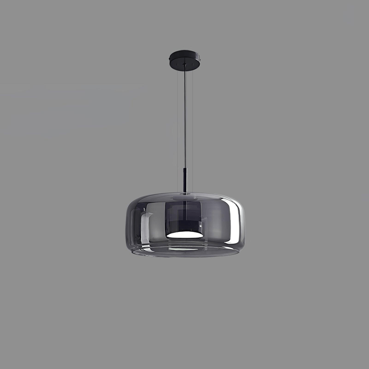 Obsidian Moderne hanglamp van glas