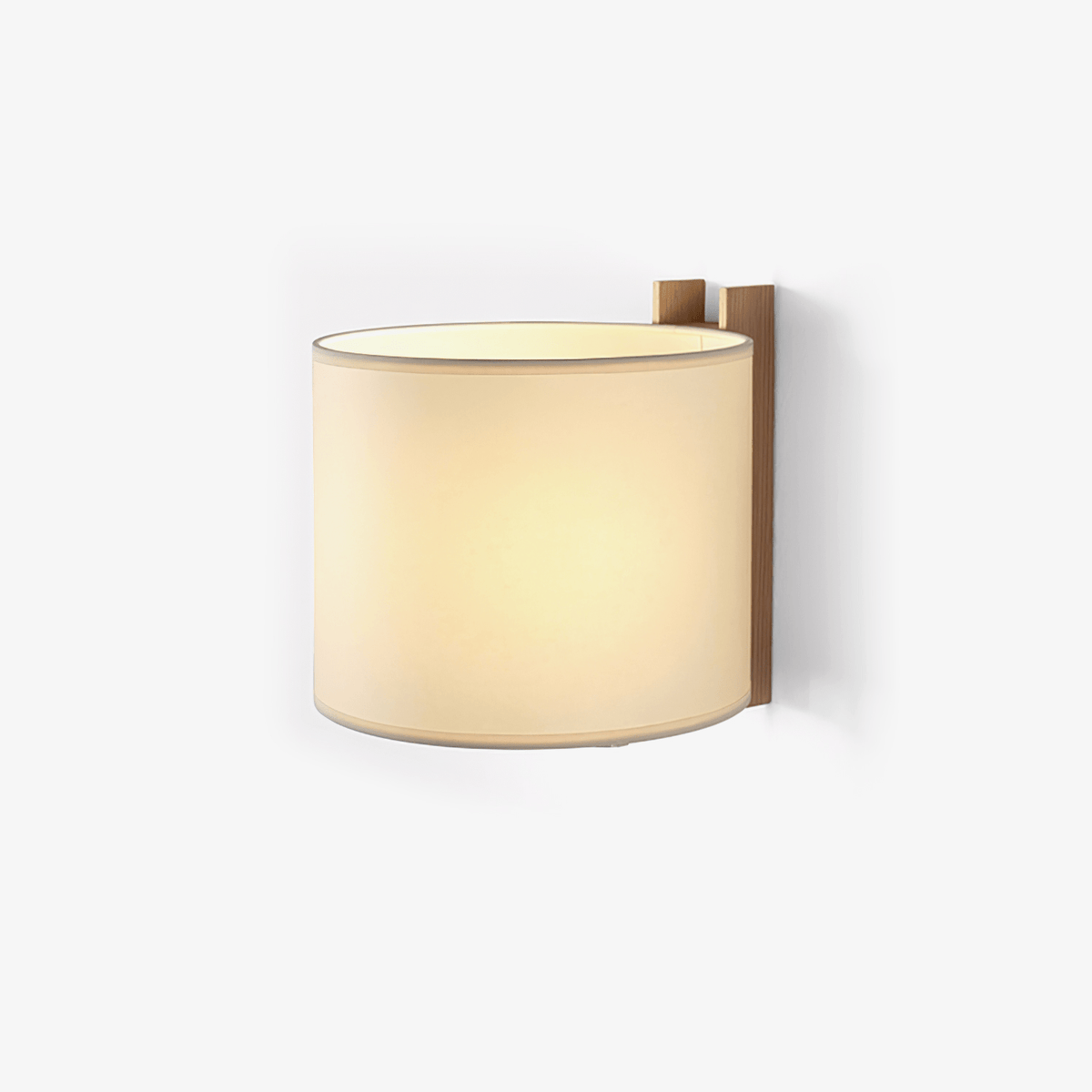 Mirarenne Minimalistische wandlamp met Stoffenkap