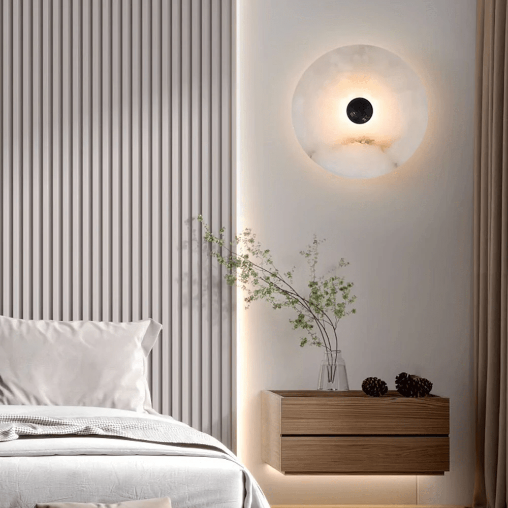 Albireria Minimalistische plafondlamp van albast