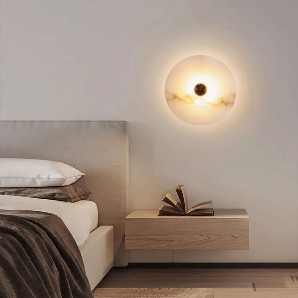 Albireria Minimalistische plafondlamp van albast
