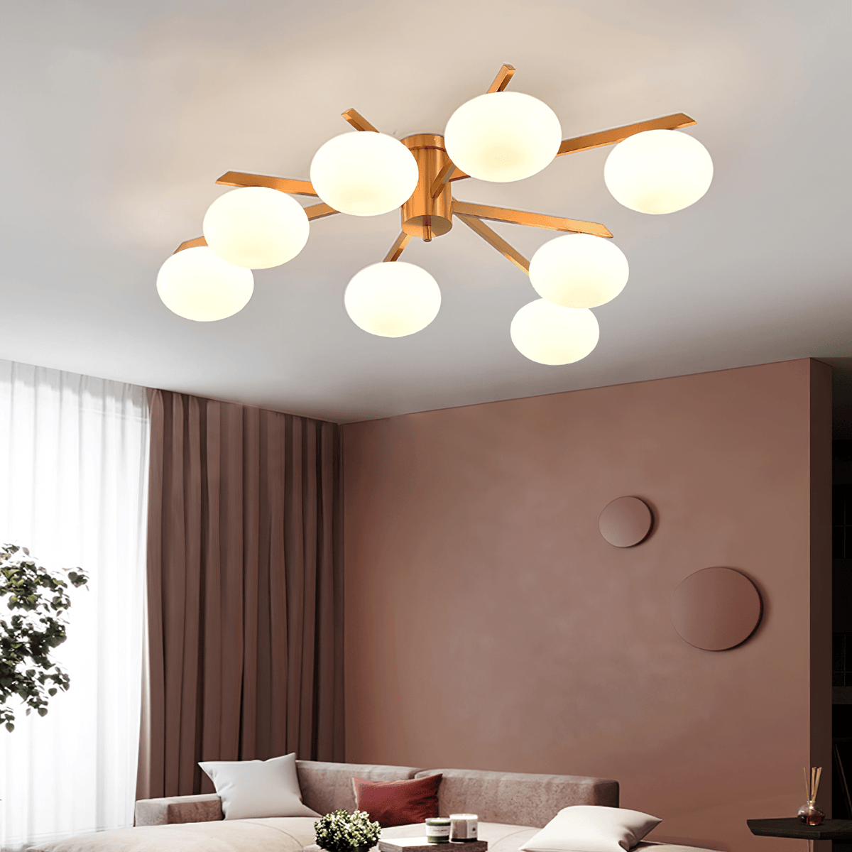 Velaraya moderne plafondlamp van glas