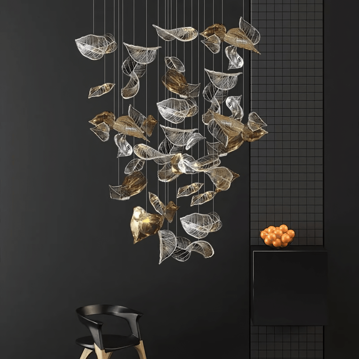 Darien Iridescent Leaf hanglamp