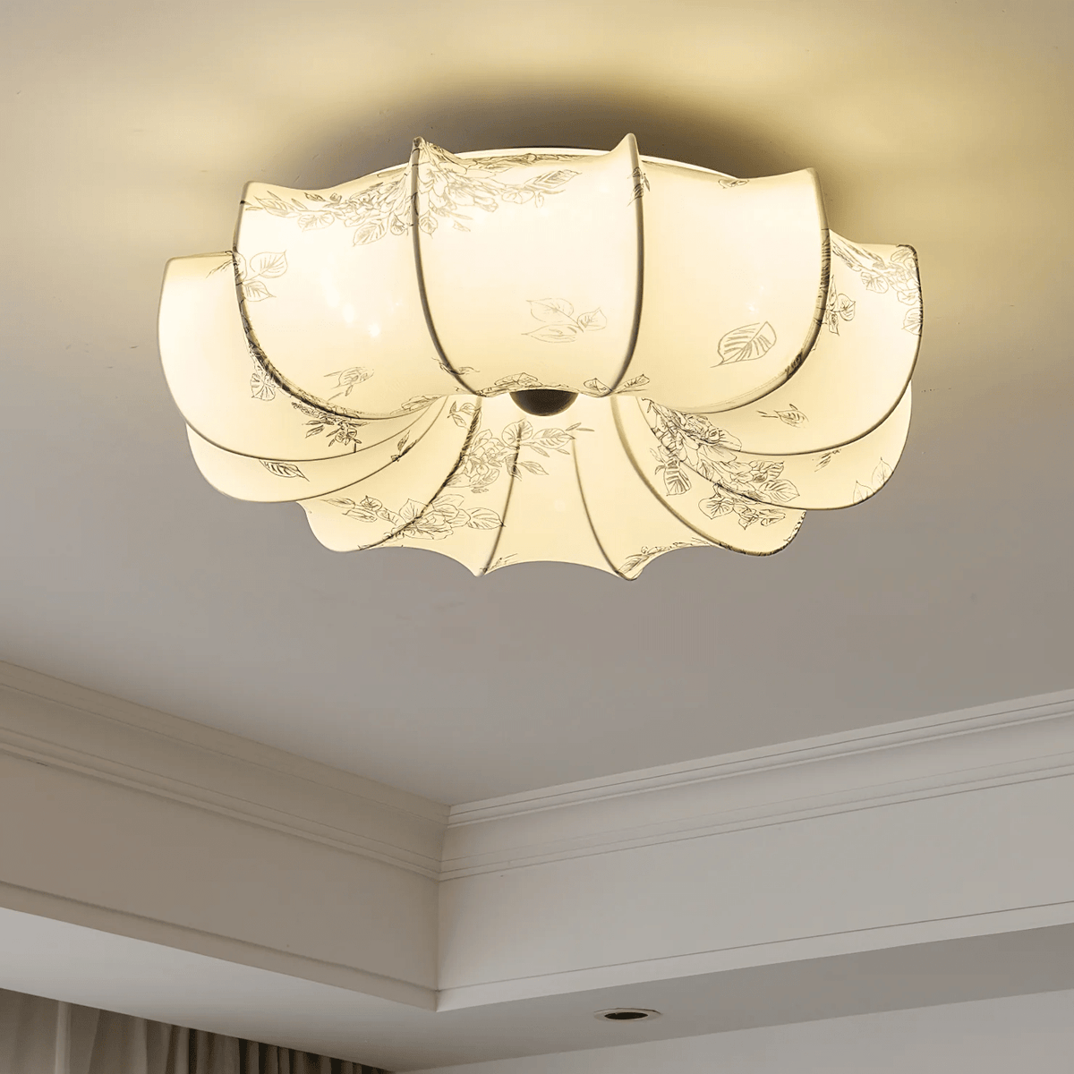Vivaria Premium Noordse kunst houten katoenen plafondlamp