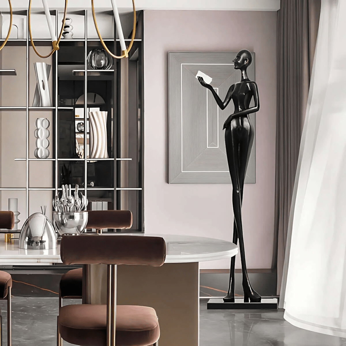 Soranina vloerlamp sculpturale minimalistisch
