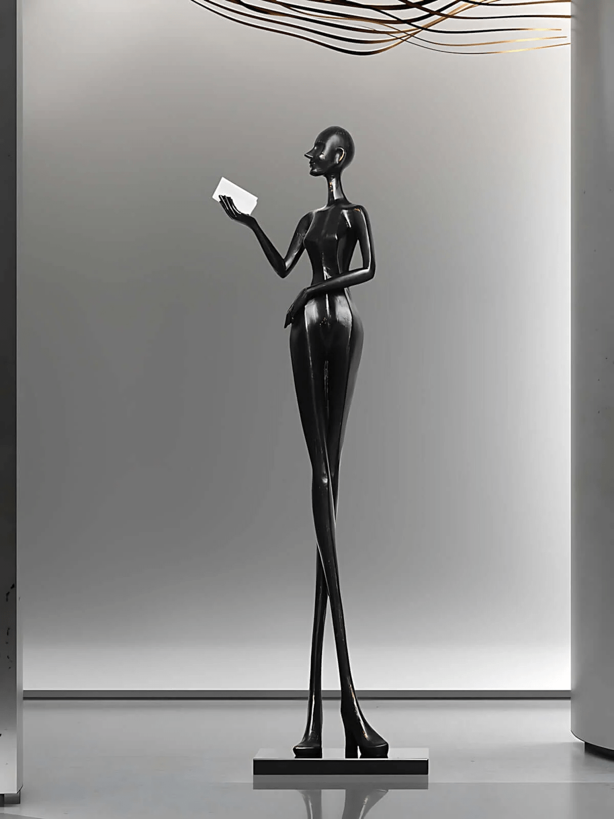 Soranina vloerlamp sculpturale minimalistisch