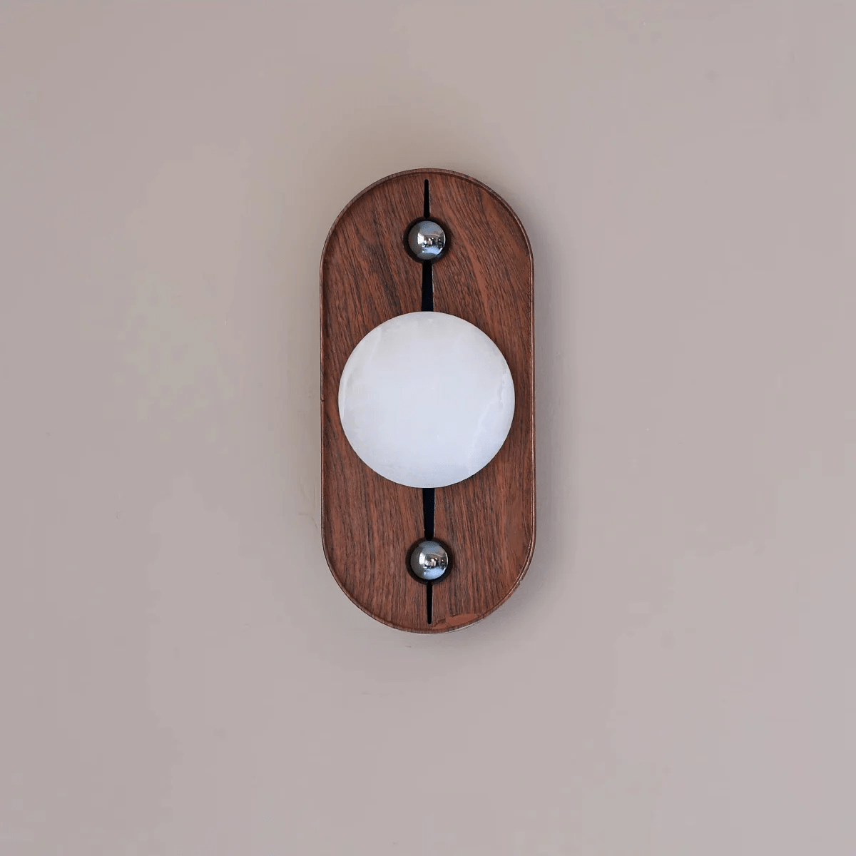Orlin albasten wandlamp hout