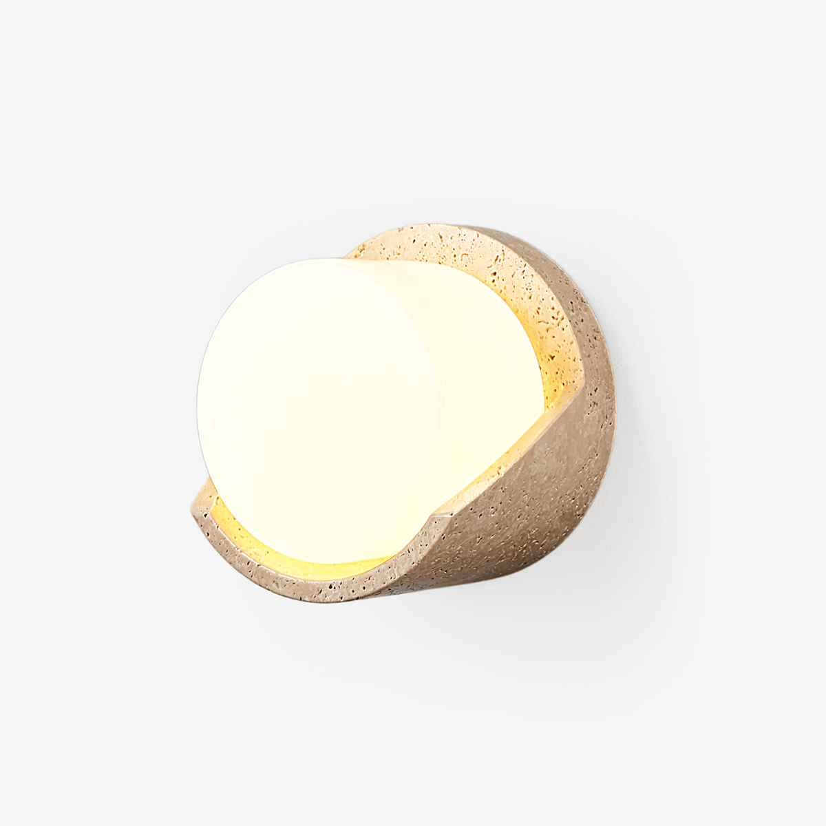 Quendis Geel travertin wandlamp