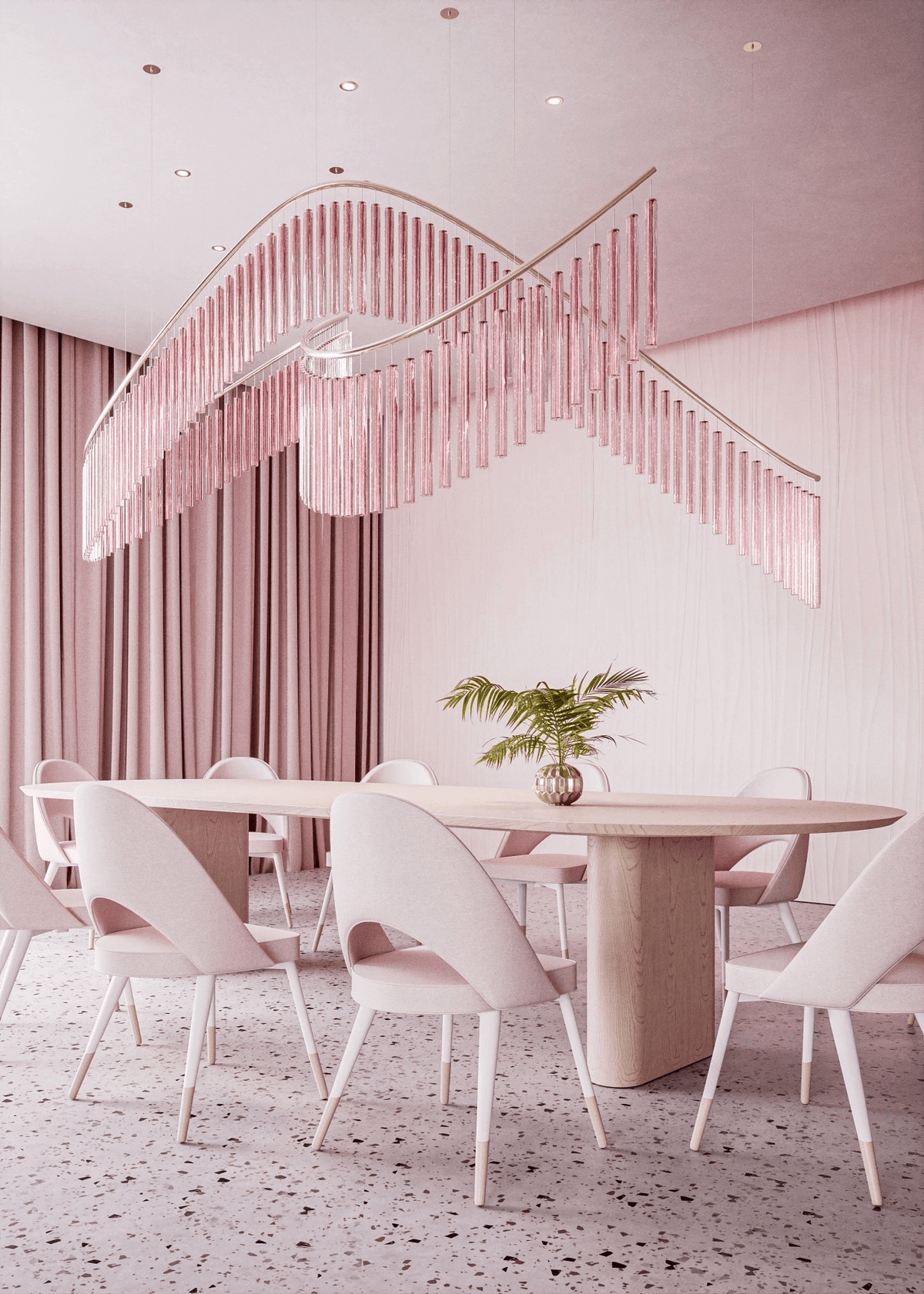 Rivella Shimmering Cascade Kristallen glas Kroonluchter