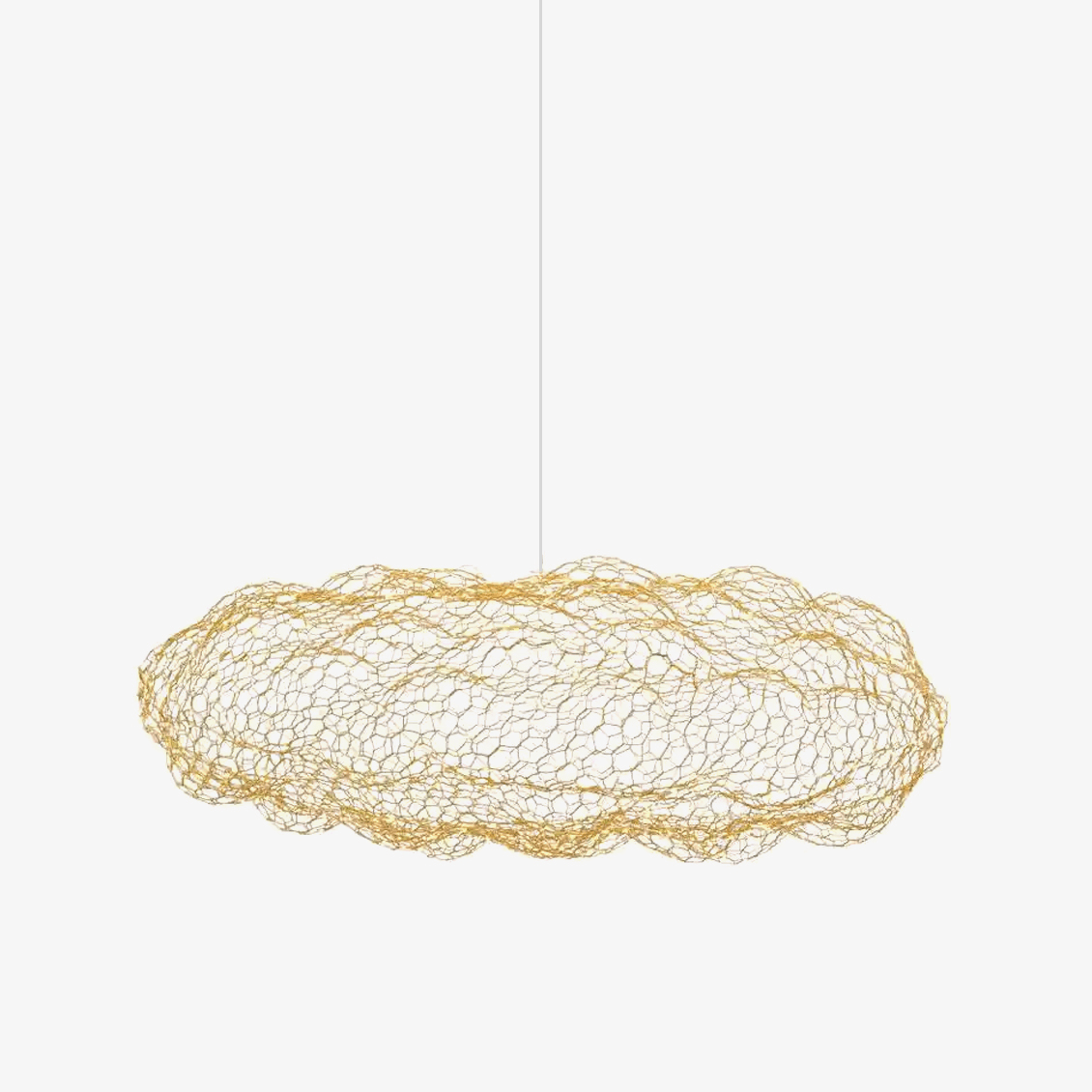 Rivelaine Golden Cloud Weave hanglamp goudkleurig