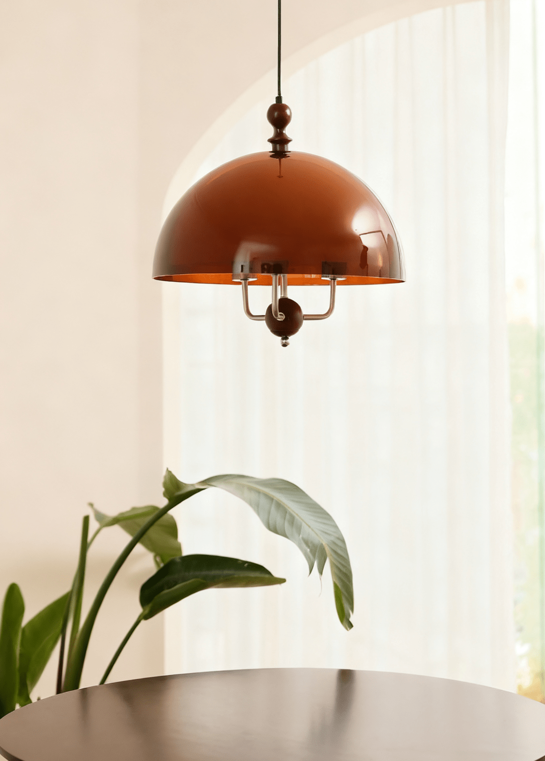 Cindariel hanglamp met bolvormige kap