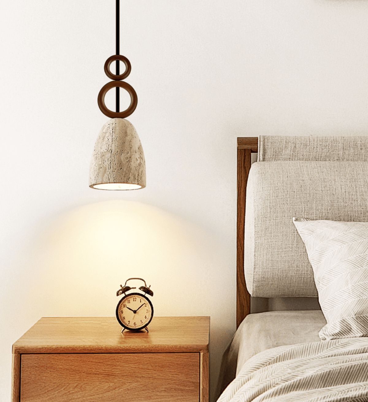 Nerirelia hanglamp met steenresonantie