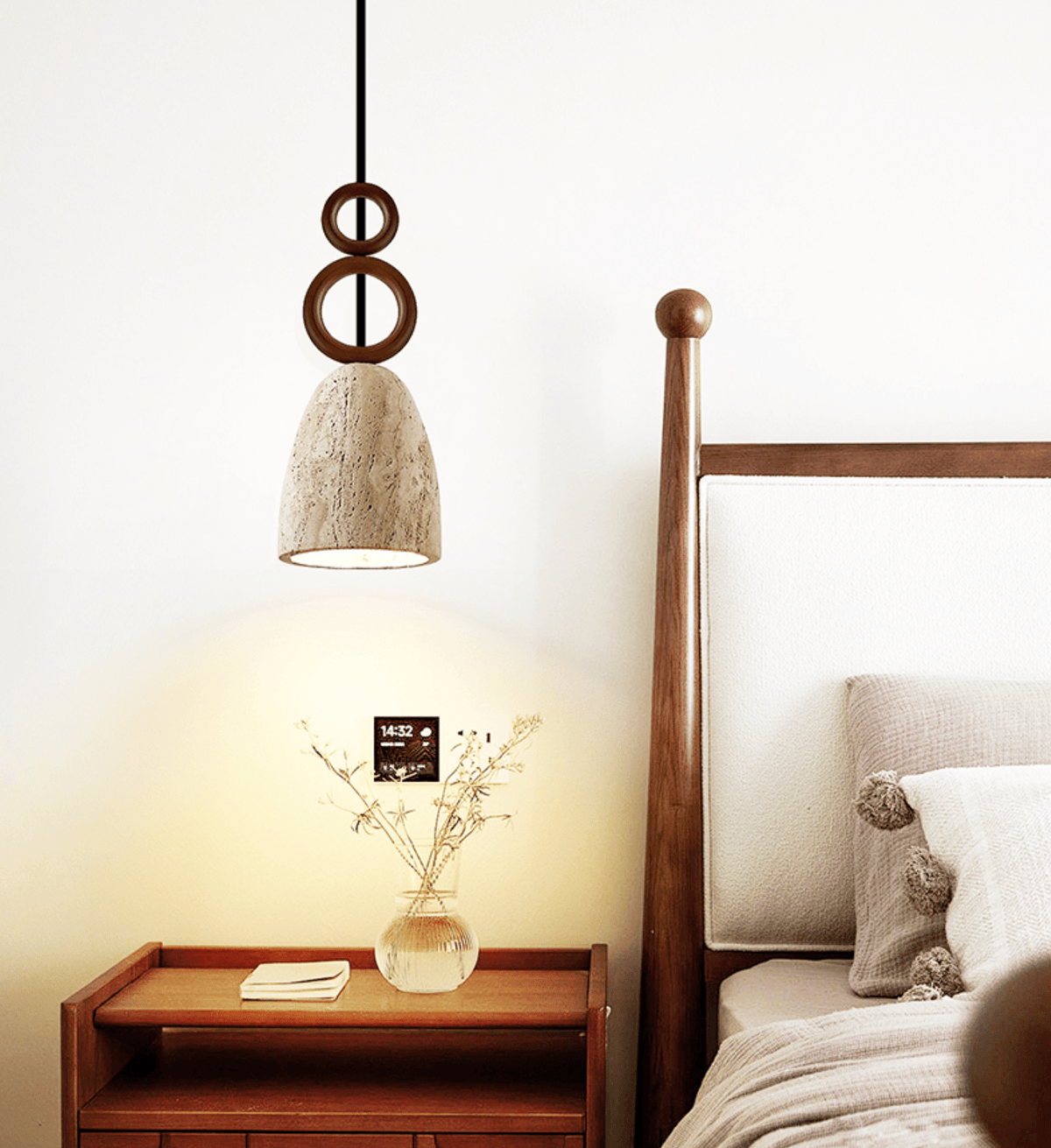 Nerirelia hanglamp met steenresonantie