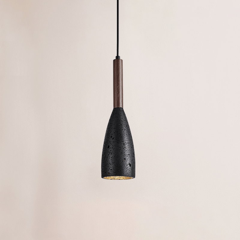 Nerian travertin traanvormige hanglamp