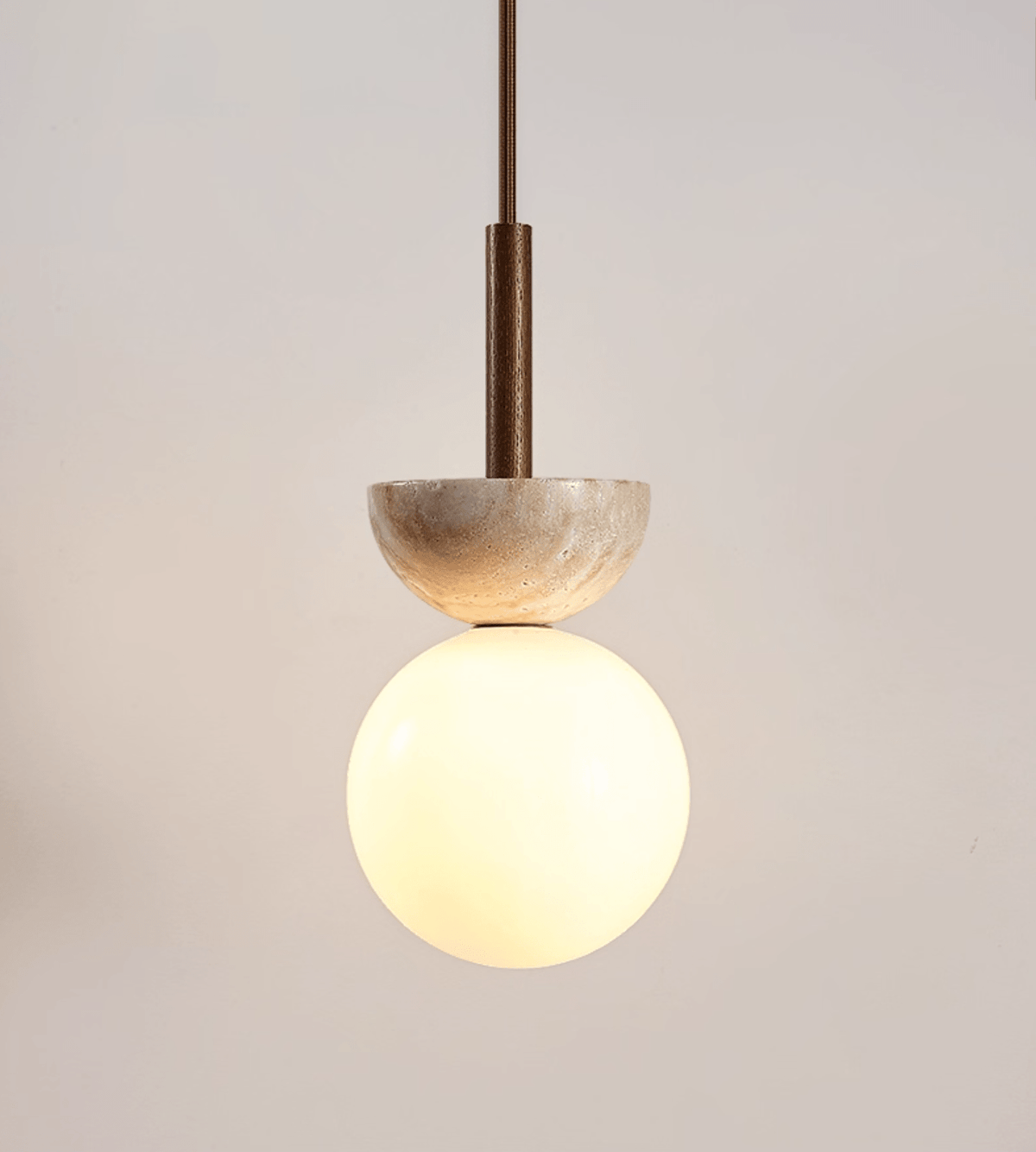 Calixen travertin Half Duo hanglamp
