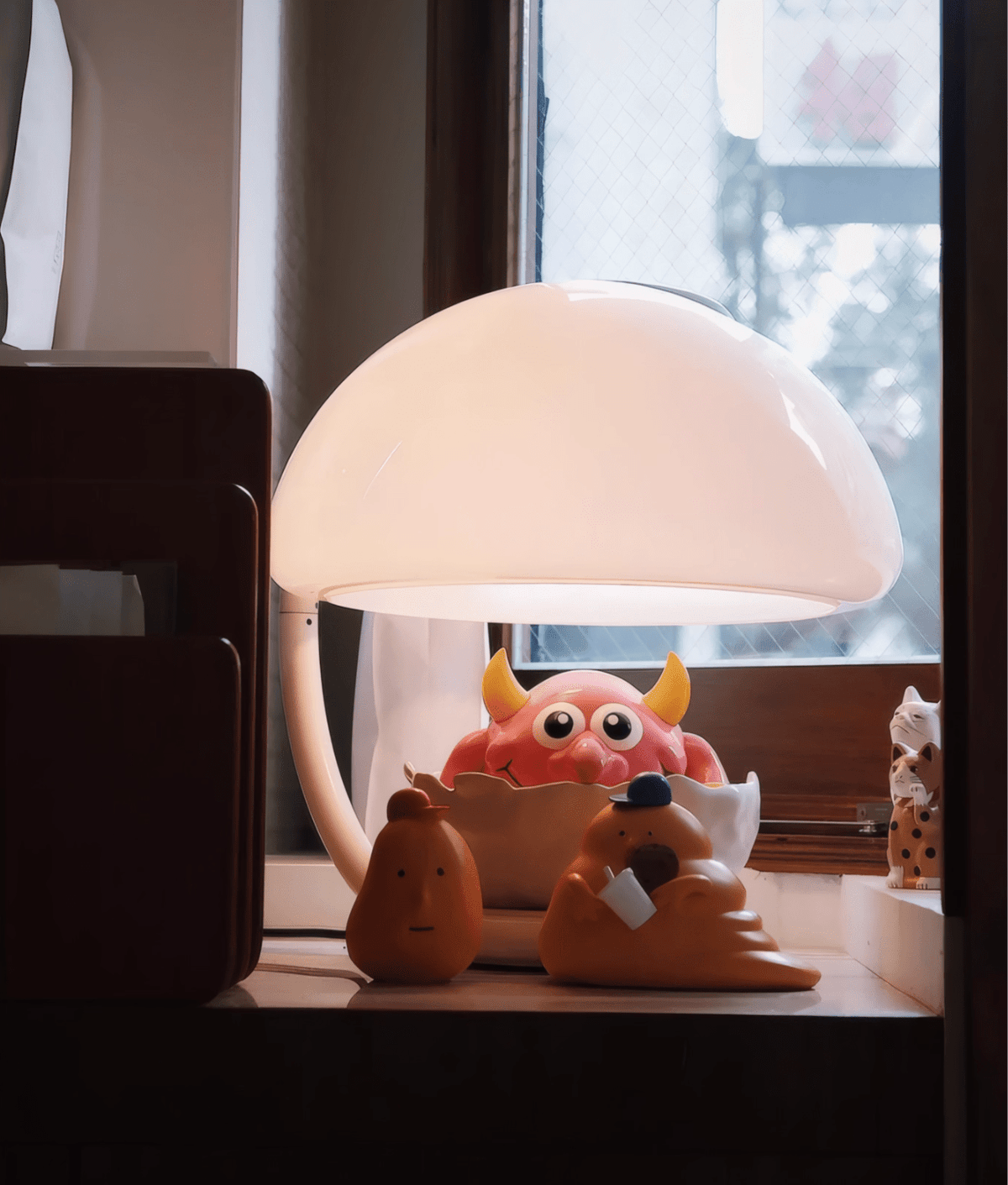 Terialielle Arc koepelvormige tafellamp