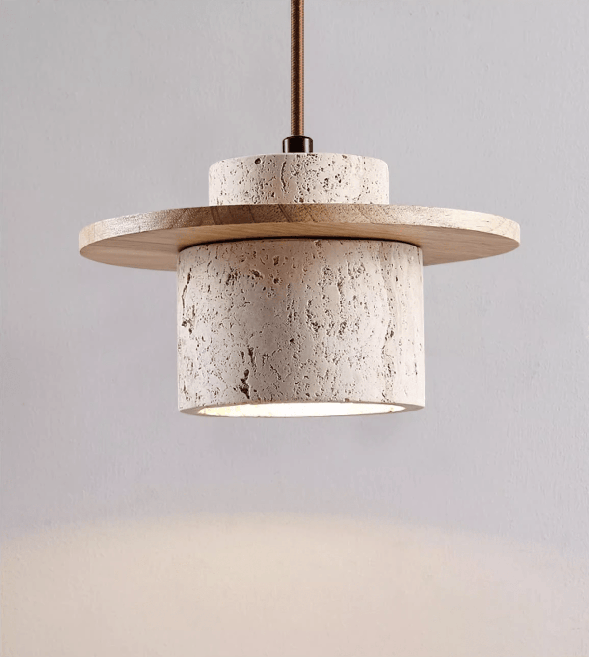 Neririse Cylindrical Stone wandlamp