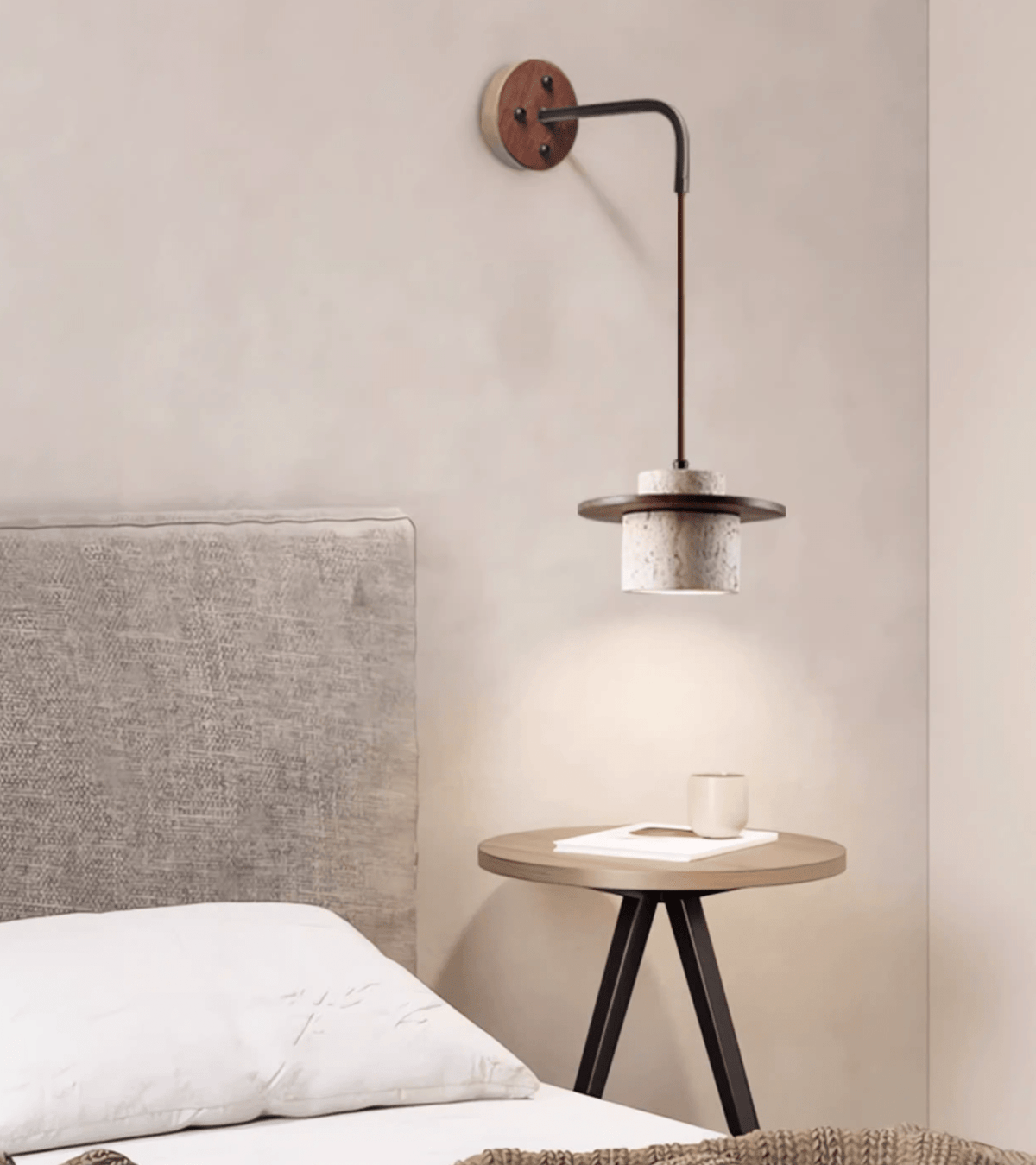 Neririse Cylindrical Stone wandlamp
