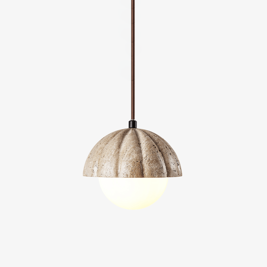 Marovek hanglamp met geribbelde orb