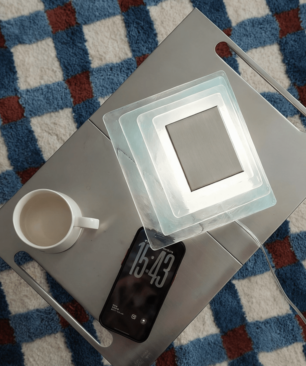 Cleo glas Watercube Cascade wandlamp