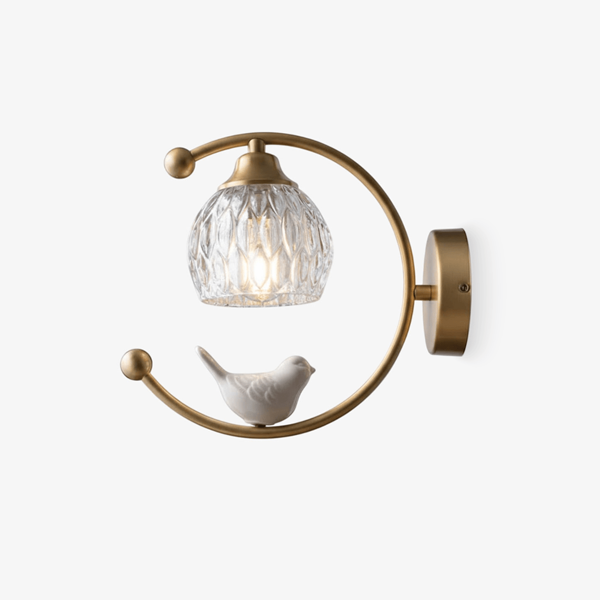Felix Linearo Artistiek Keramiek Vogel Wandlamp