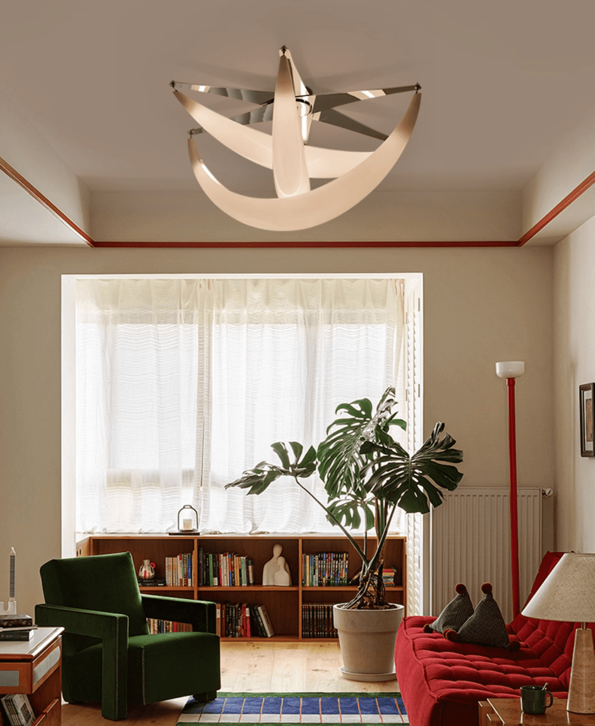 Maia moderne plafondlamp van witte hars
