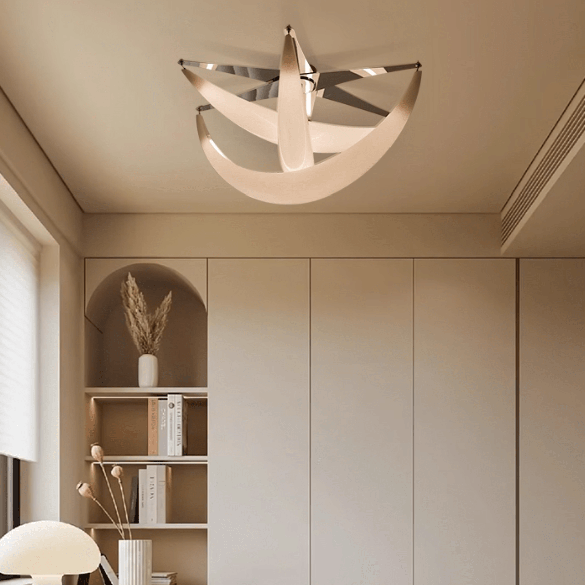 Maia moderne plafondlamp van witte hars