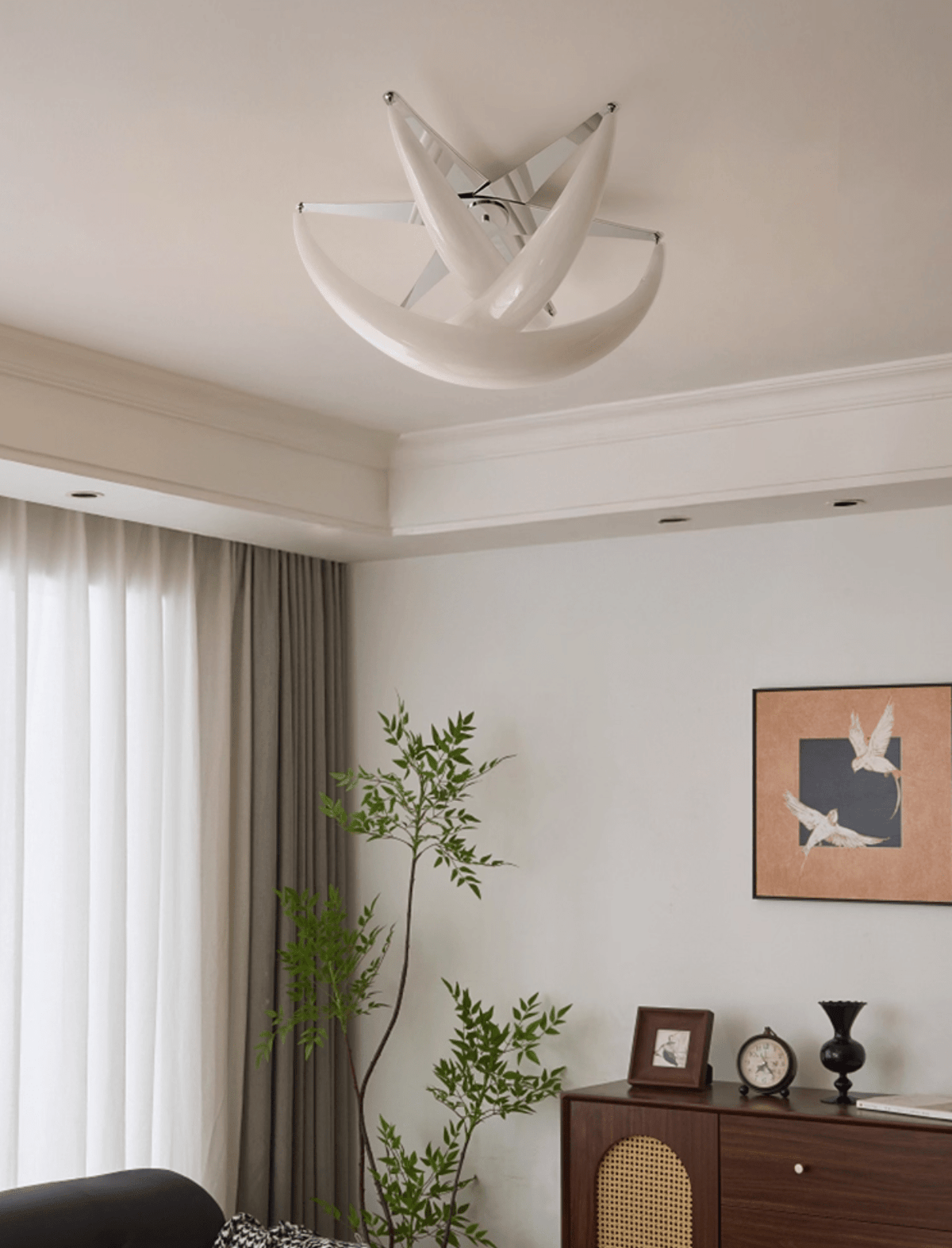 Maia moderne plafondlamp van witte hars