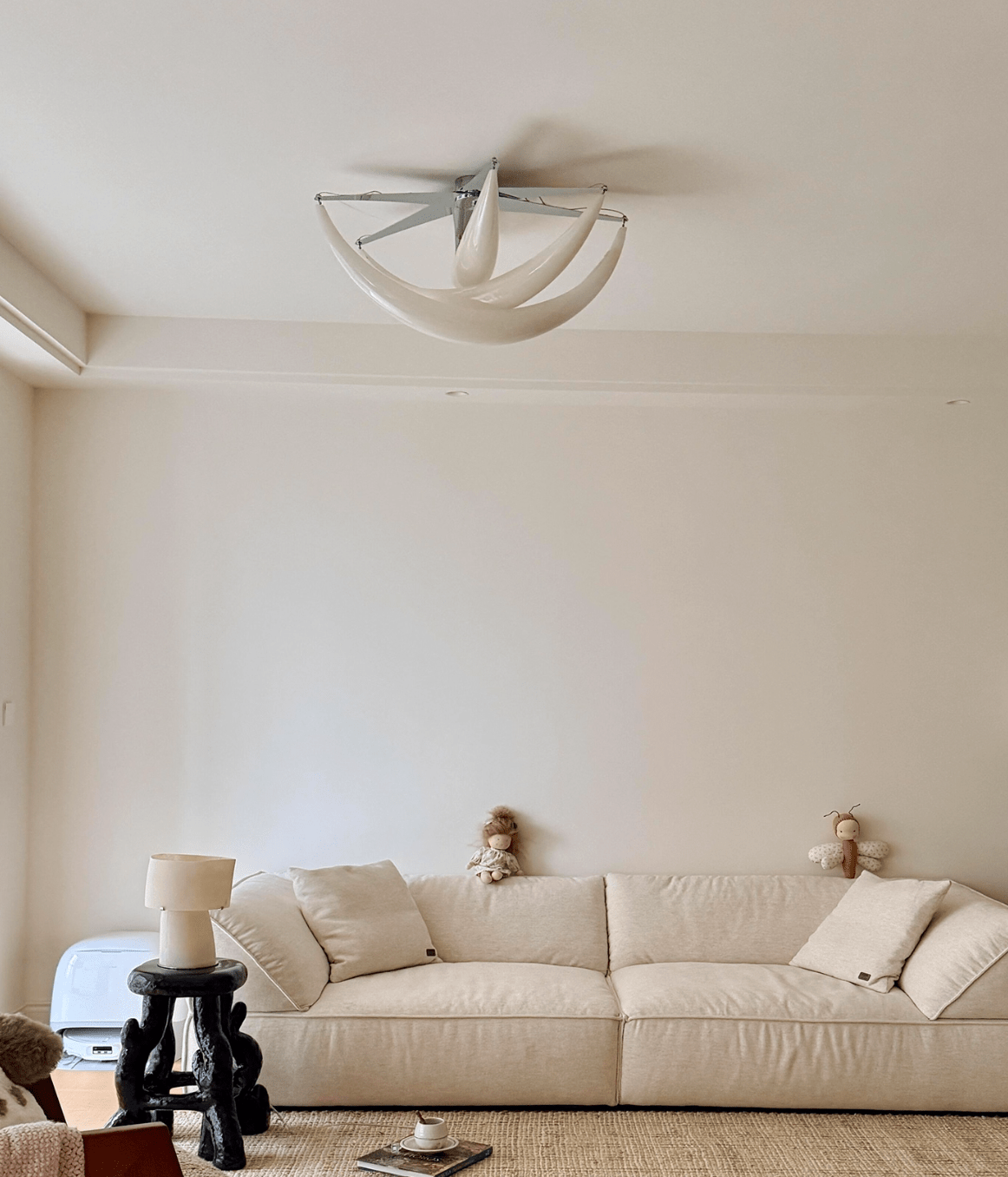 Maia moderne plafondlamp van witte hars