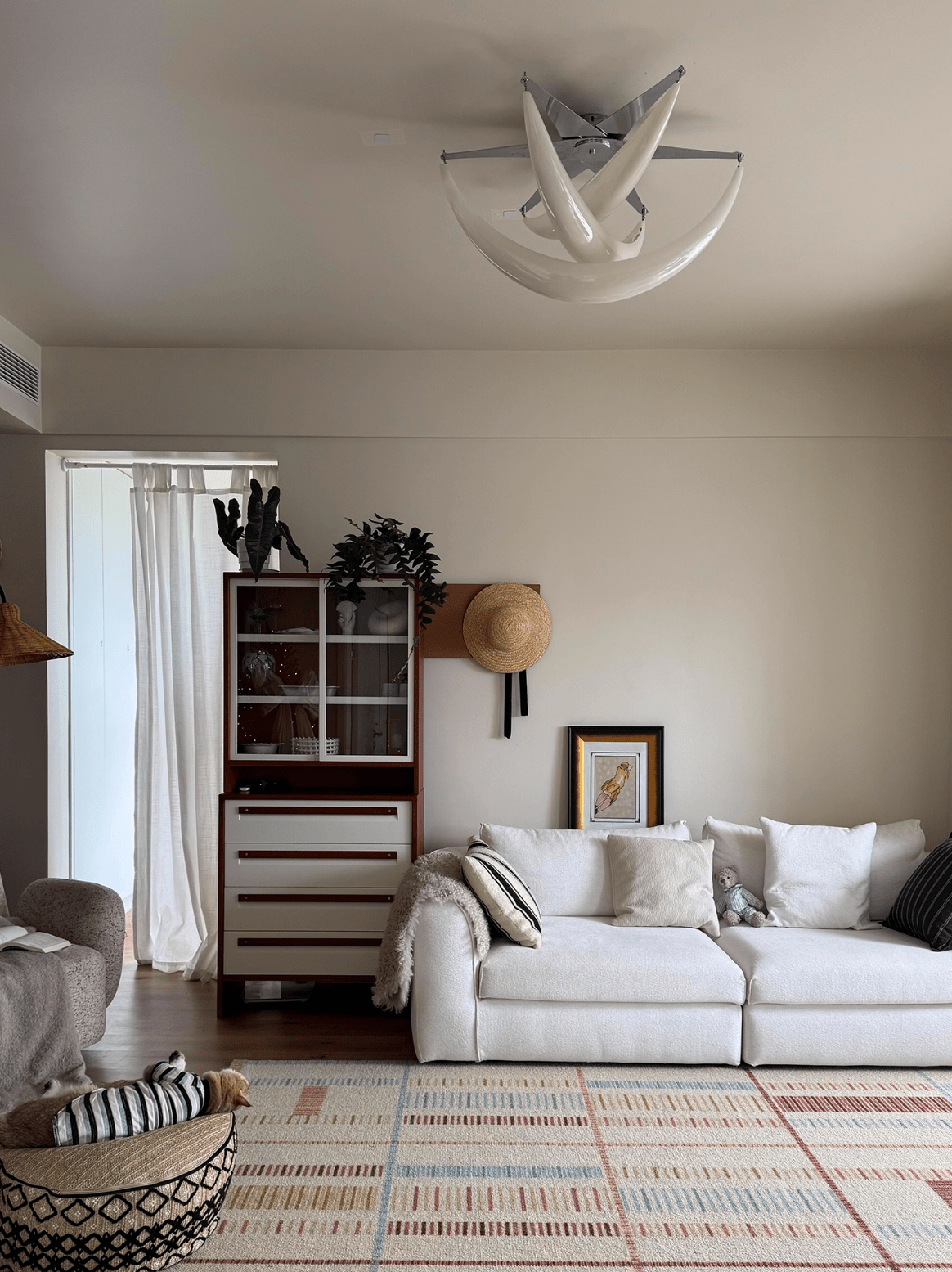 Maia moderne plafondlamp van witte hars