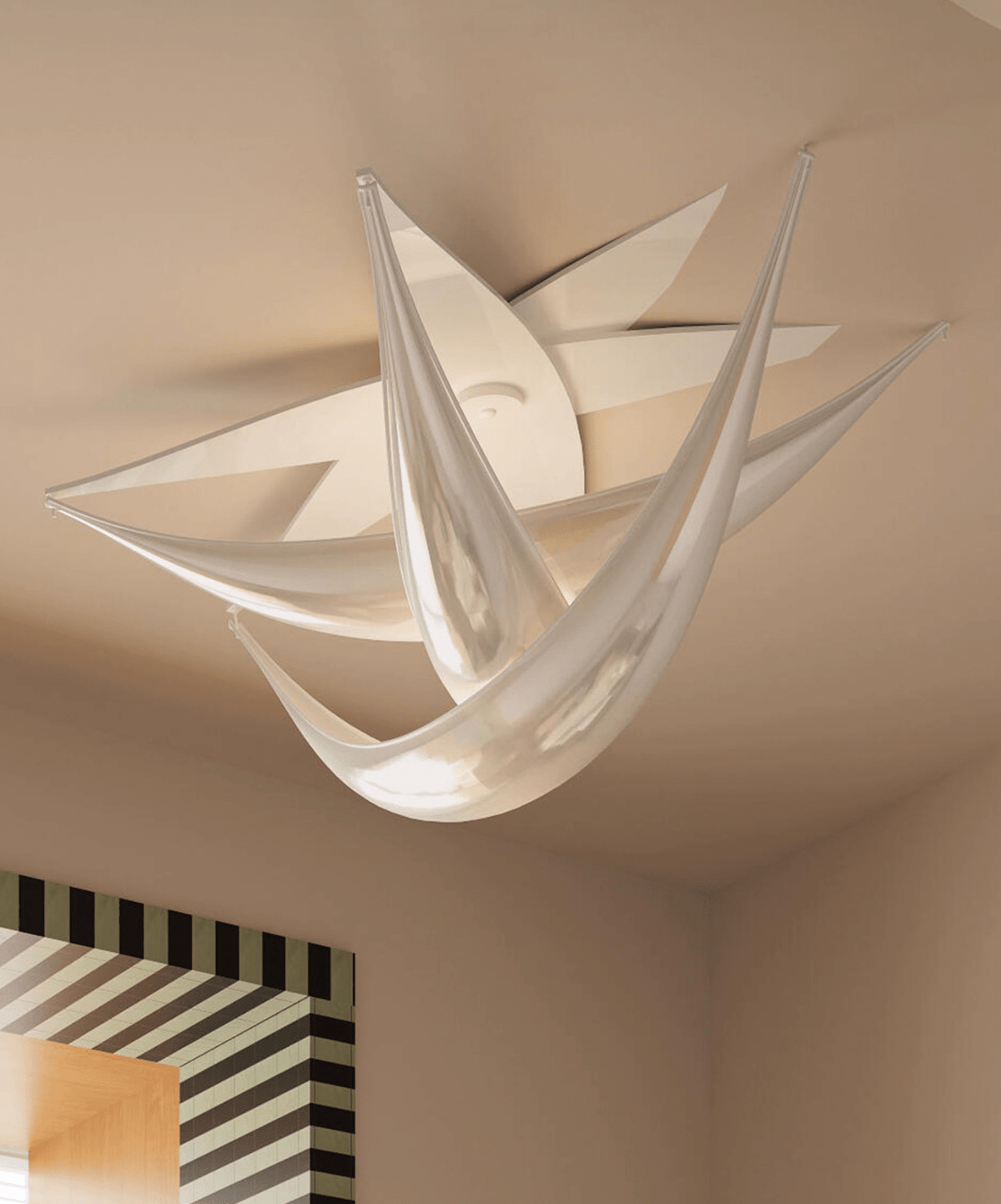 Maia moderne plafondlamp van witte hars
