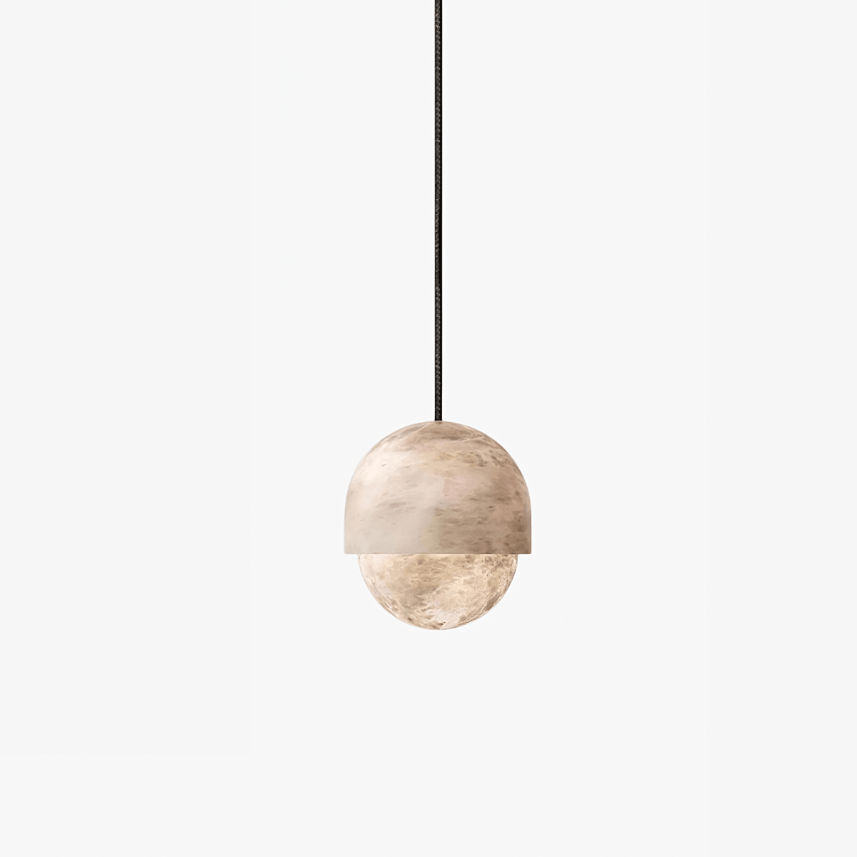 Valcien Lunar koepelvormige hanglamp Albast