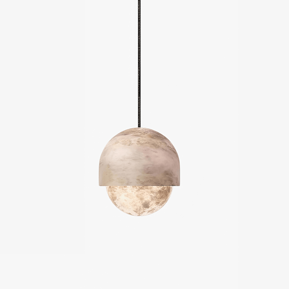 Valcien Lunar koepelvormige hanglamp Albast