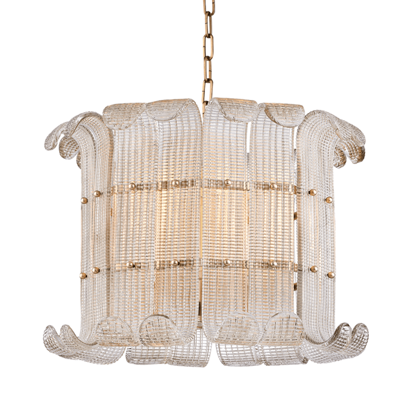 Nala Kroonluchter Champagne glas Luxueuze Textuur