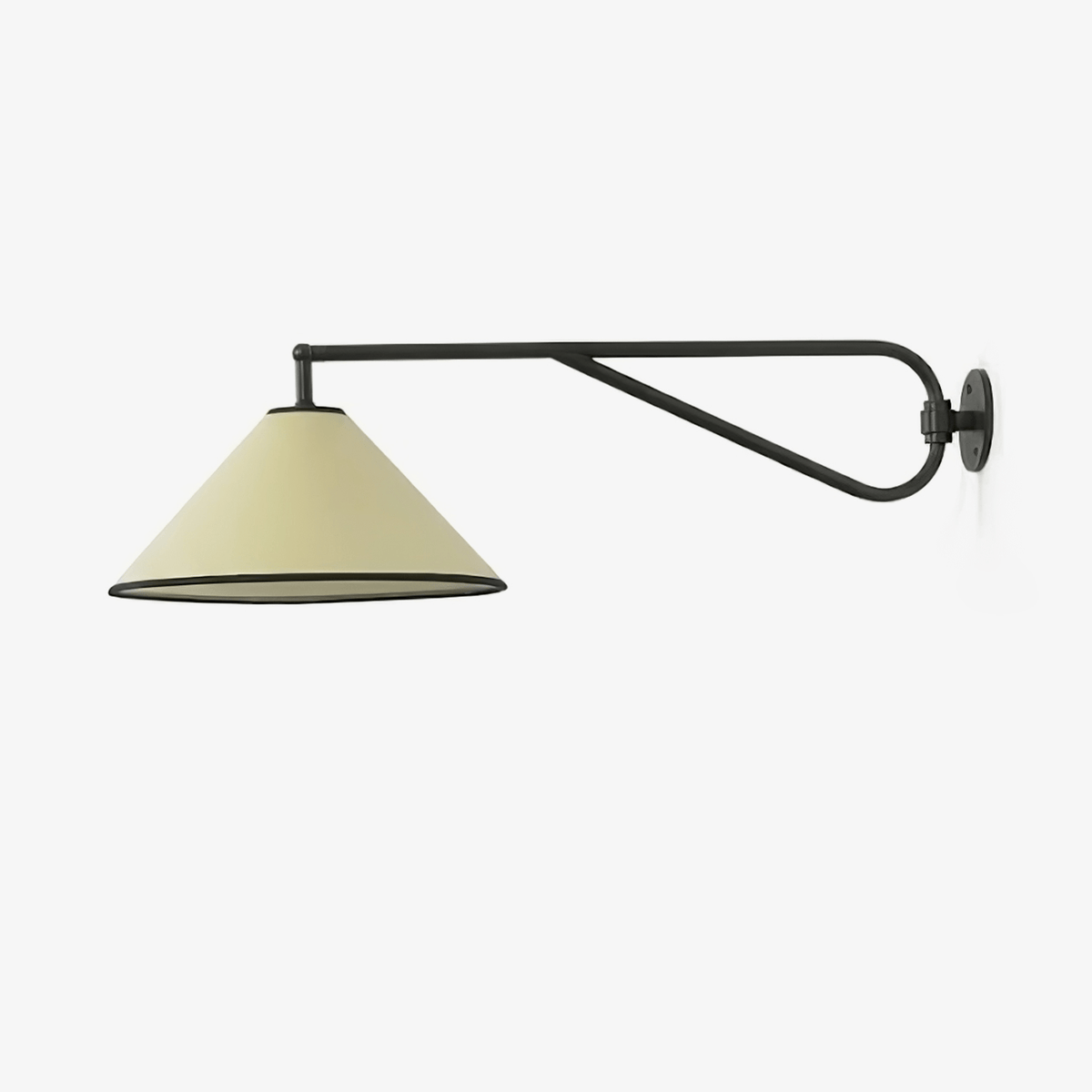 Zane Diaphane minimalistisch Swing stof wandlamp