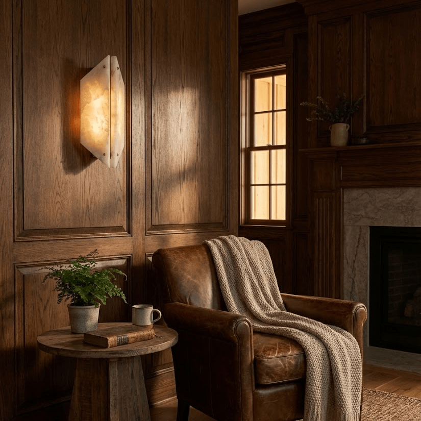 Zynx modern Wit Alabaste Crest Wandlamp