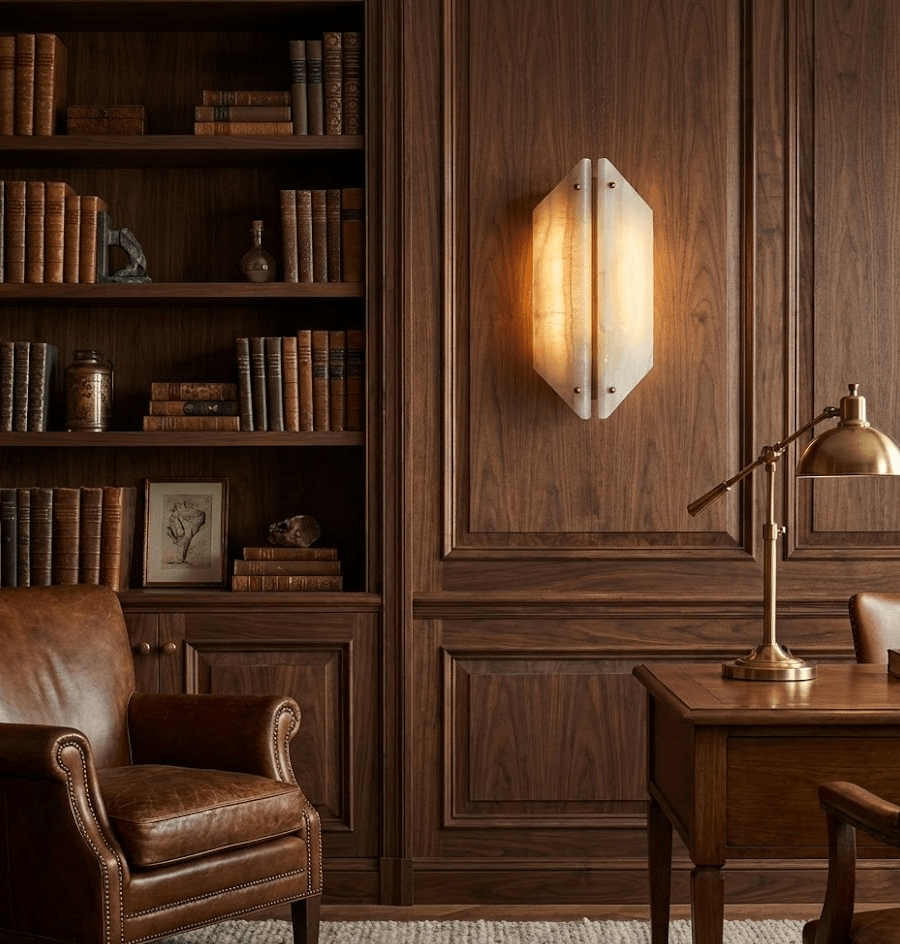 Zynx modern Wit Alabaste Crest Wandlamp