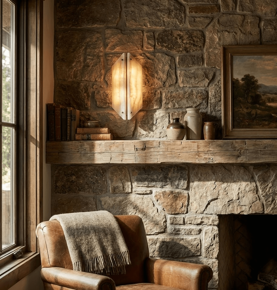 Zynx modern Wit Alabaste Crest Wandlamp