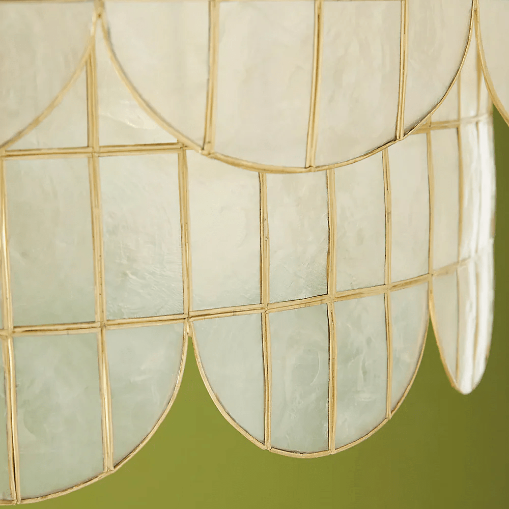 Flyn Gouden schelp metaalgolf kroonluchter