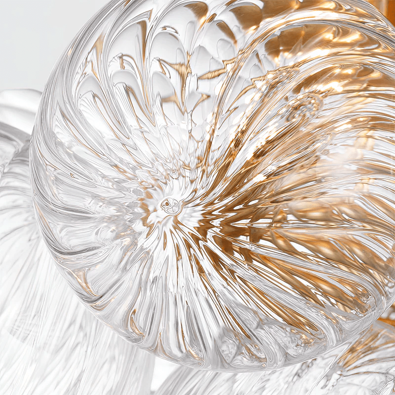 Veliira elegante plafondlamp met glazen elementen