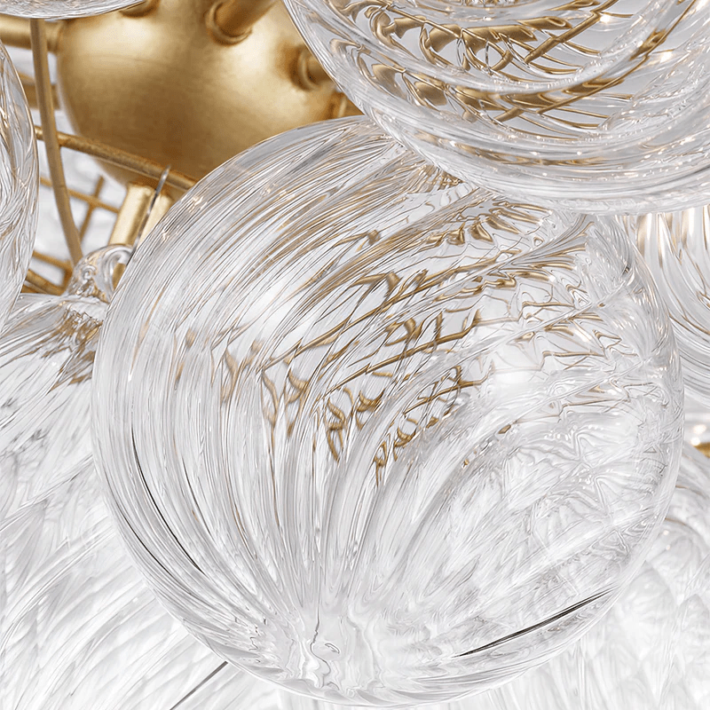Veliira elegante plafondlamp met glazen elementen