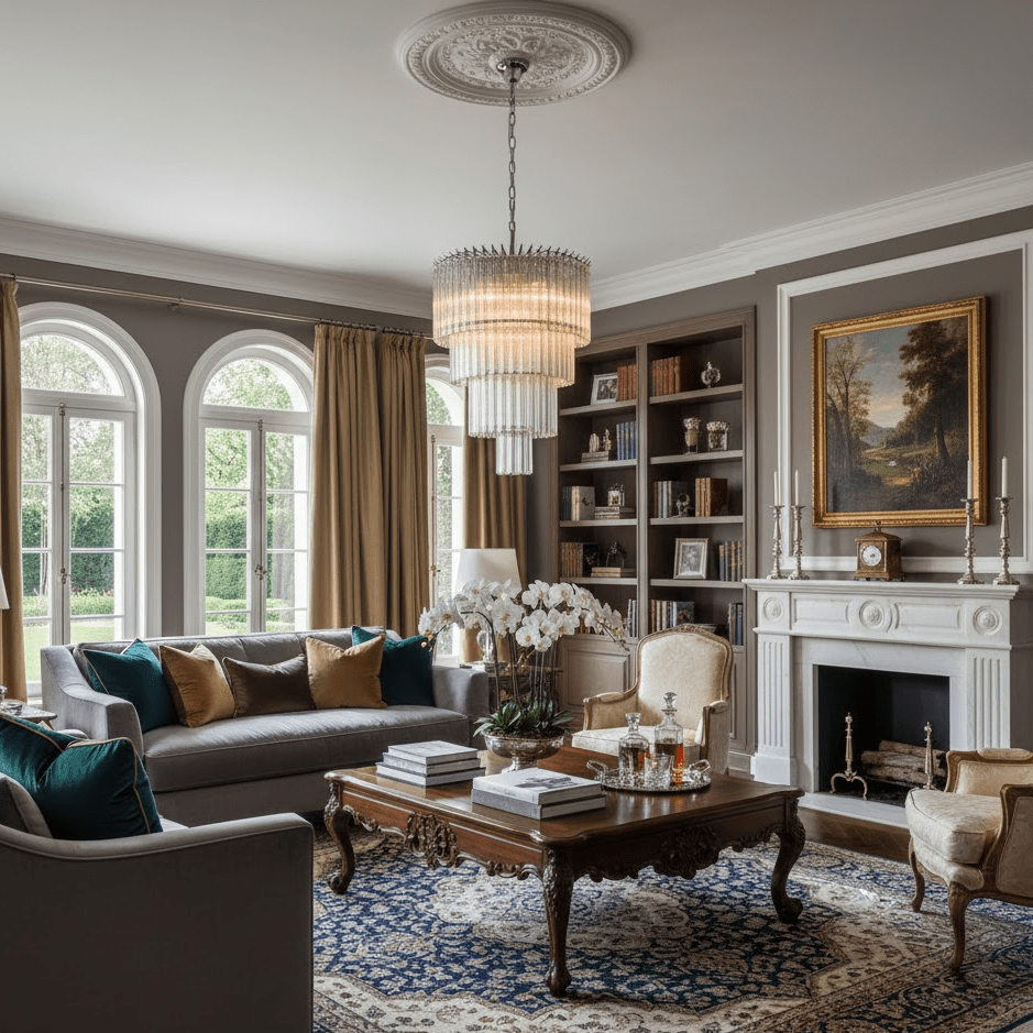 Qydr Kroonluchter met Luxueus glas