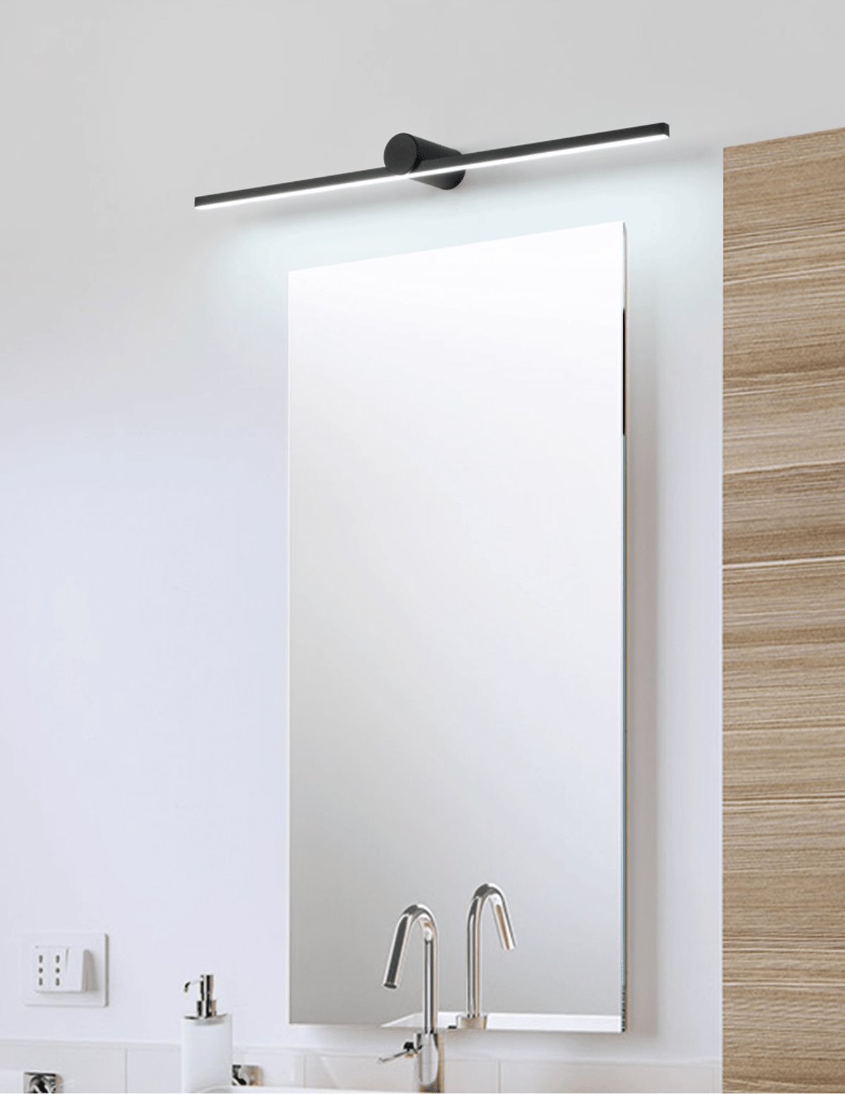 Kylb Zwart Slimme Oplaadbare wandlamp