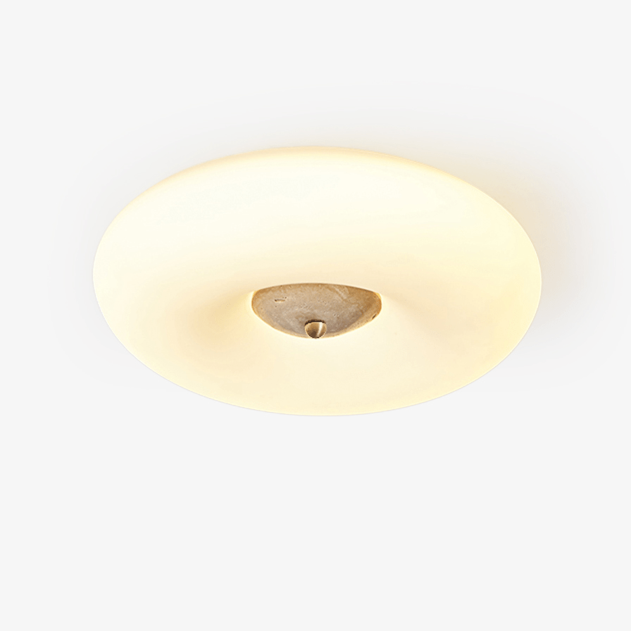 Flen Geel travertin plafondlamp